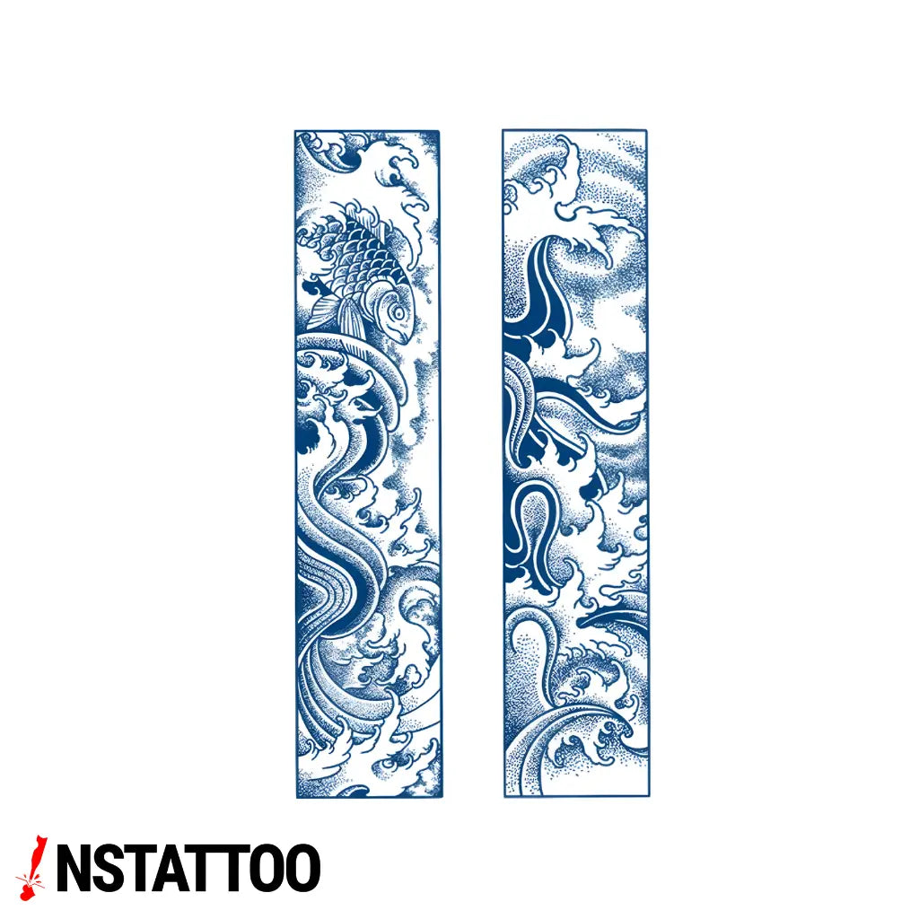 Koi 2 - Semi-Permanent Tattoo
