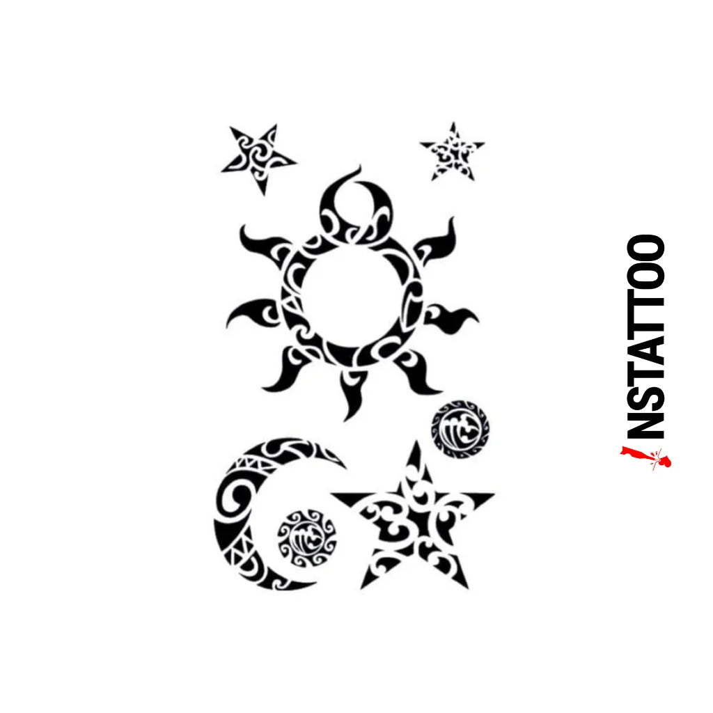 (7 Tattoo) Crescent Package - Semi-Permanent Tattoo