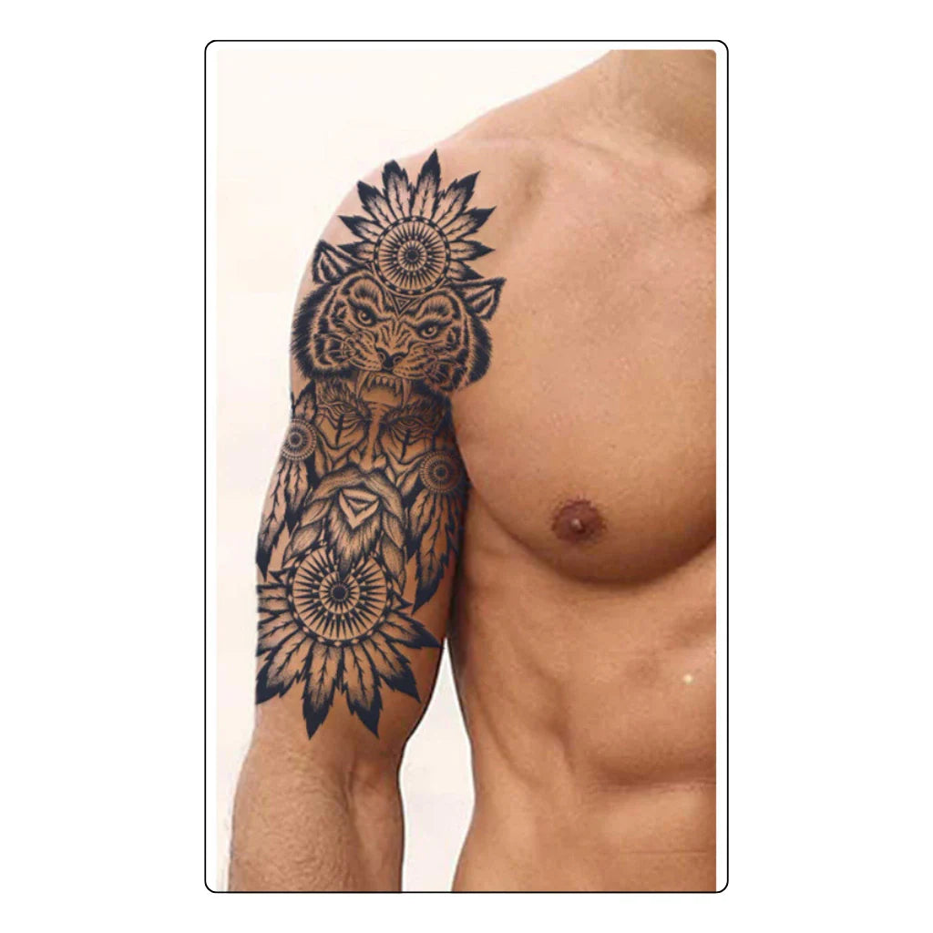 (Chest-Arm-Sleeve) Raijin - Semi-Permanent Tattoo