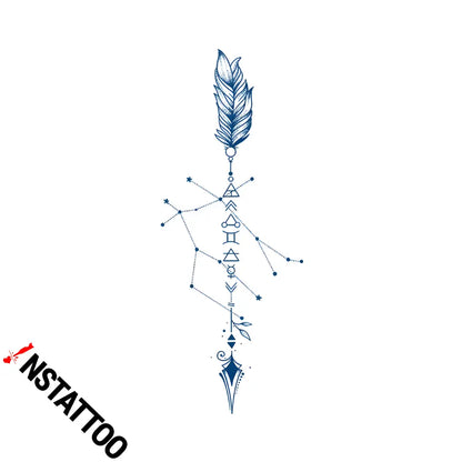 Feather - Semi-Permanent Tattoo