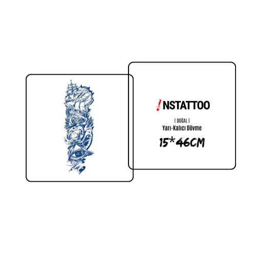 (Full Sleeve) SeaSmoke - Semi-Permanent Tattoo