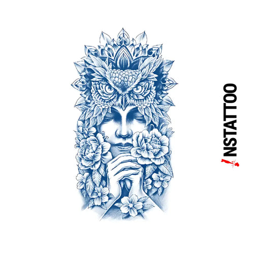 OWL -Semi-Permanent Tattoo