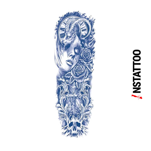 (Full Sleeve) Timeless - Semi-Permanent Tattoo