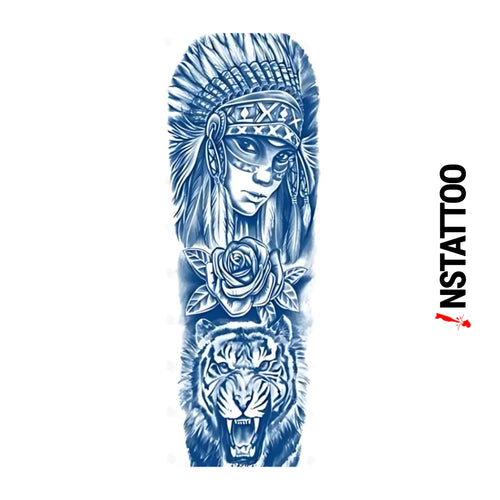 (Full Sleeve) Injuan - Semi-Permanent Tattoo