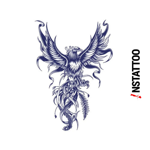 Imperial Firebird - Semi-Permanent Tattoo