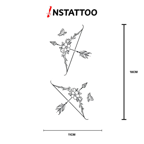 Bow  -Semi-Permanent Tattoo