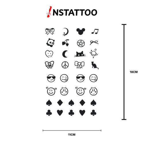 (32 Tattoo) Finger Tattoo II - Semi-Permanent Tattoo