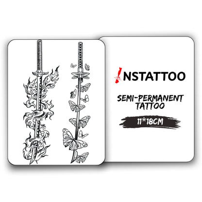 Fire and Fly -Semi-Permanent Tattoo