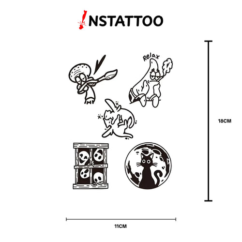 (5 Tattoo) Minimal Package I - Semi-Permanent Tattoo
