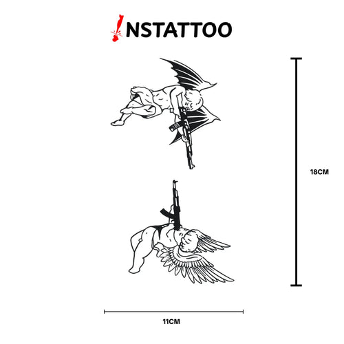 Neogrek Couple - Semi-Permanent Tattoo