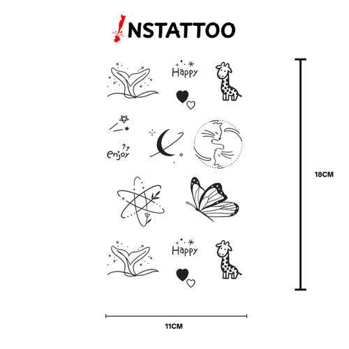 (11 Tattoo ) Sweet Package - Semi-Permanent Tattoo