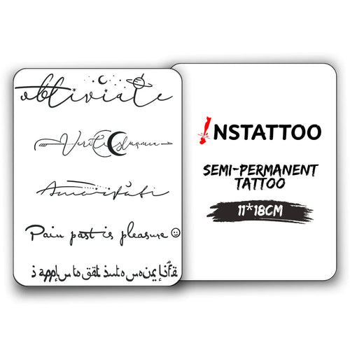 (5 Tattoo) U N I Q U E - Paket - Semi-Permanent Tattoo